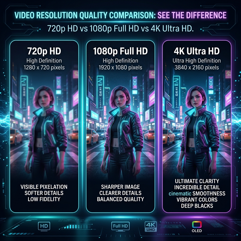 OTT Premium HD, Full HD ou 4K : quelle différence ?