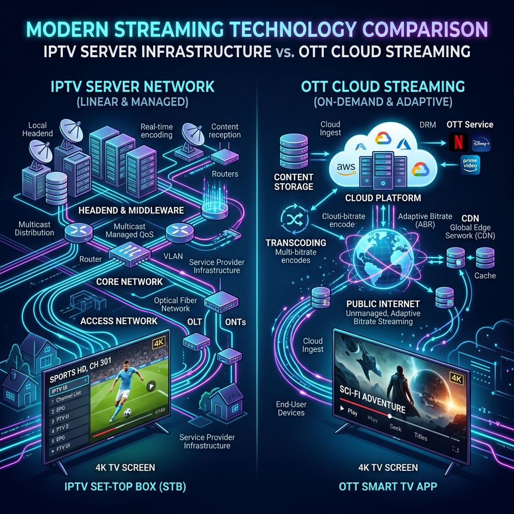 IPTV et OTT : quelles différences ?