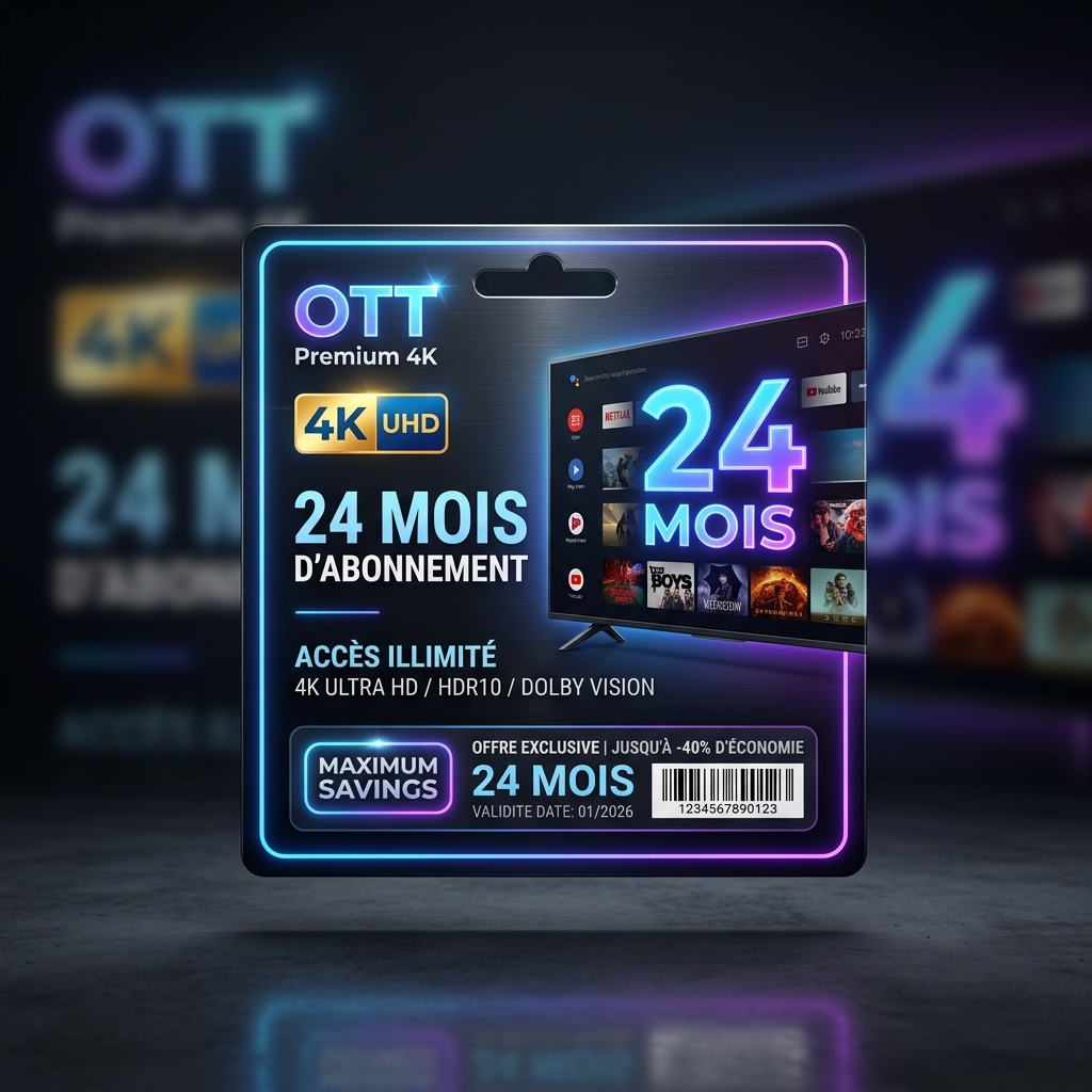 Abonnement OTT Premium 4K - 24 Mois