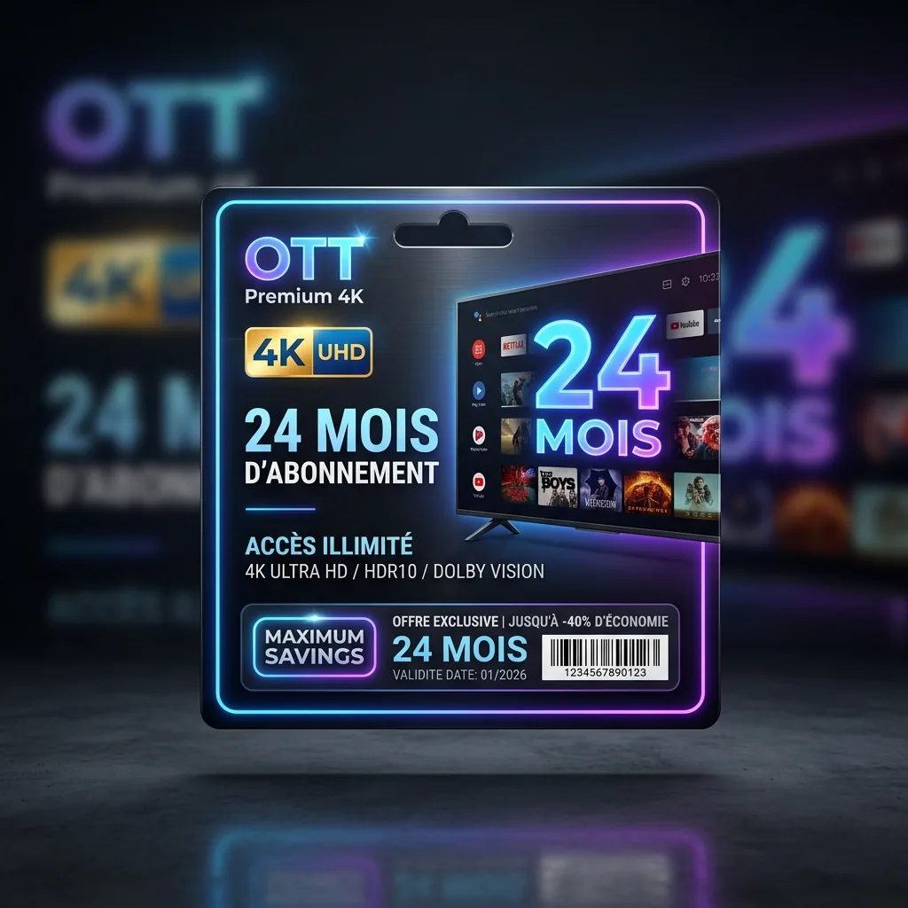 Abonnement OTT Premium 4K - 24 Mois